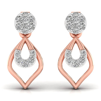 Buy Blinging Lab Grown Diamond Dangler Earring from Ivana Jewels Best lab grown diamond jewellery brand