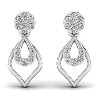 Buy Blinging Lab Grown Diamond Dangler Earring from Ivana Jewels Best lab grown diamond jewellery brand