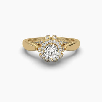 Buy Brilliance Round Diamond Engagement Ring from Ivana Jewels Best lab grown diamond jewellery brand