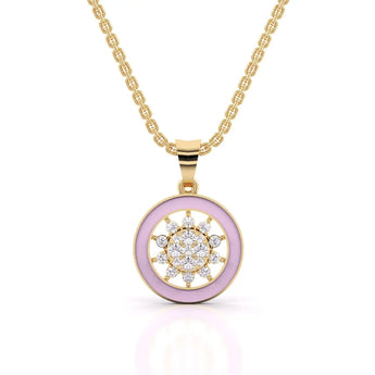 Buy Blooming Lavender Diamond Pendant Online from Ivana Jewels Best lab grown diamond jewellery brand