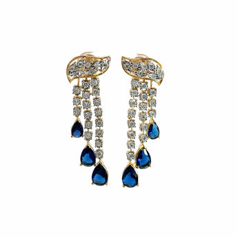 Buy Leaf Shaped Diamond Dangler Earring from Ivana Jewels Best lab grown diamond jewellery brand