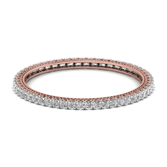 Buy Round Cut Diamond Bangle Online from Ivana Jewels Best lab grown diamond jewellery brand