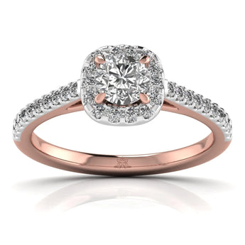 Buy Radiant Glow Diamond Engagement Ring from Ivana Jewels Best lab grown diamond jewellery brand
