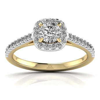 Buy Radiant Glow Diamond Engagement Ring from Ivana Jewels Best lab grown diamond jewellery brand