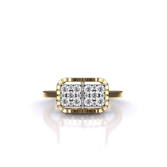 Buy Brisa Square Diamond Ring for Men from Ivana Jewels Best lab grown diamond jewellery brand