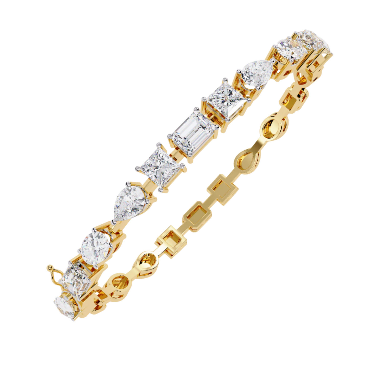 Whimsical Diamond Embrace Bracelet