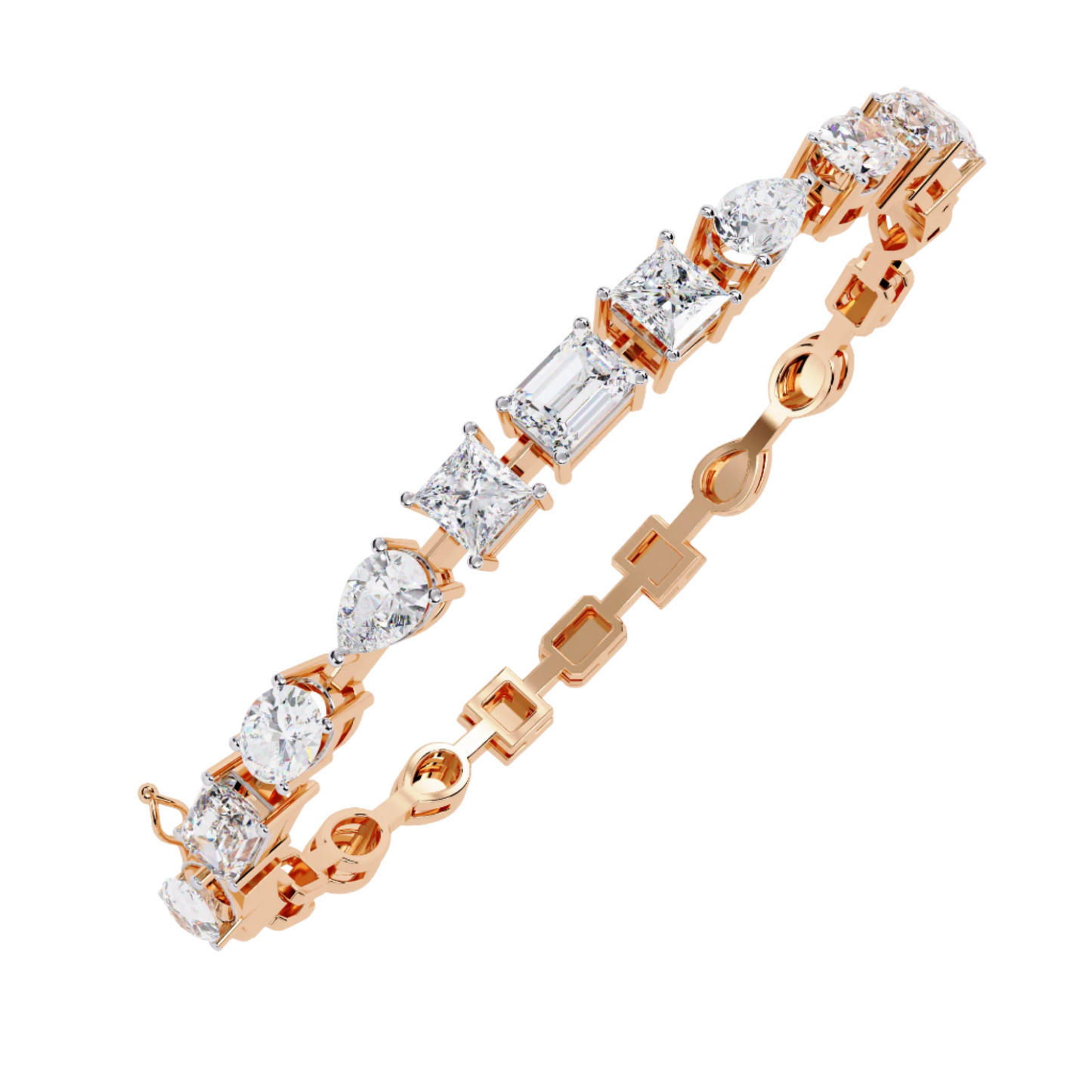 Whimsical Diamond Embrace Bracelet