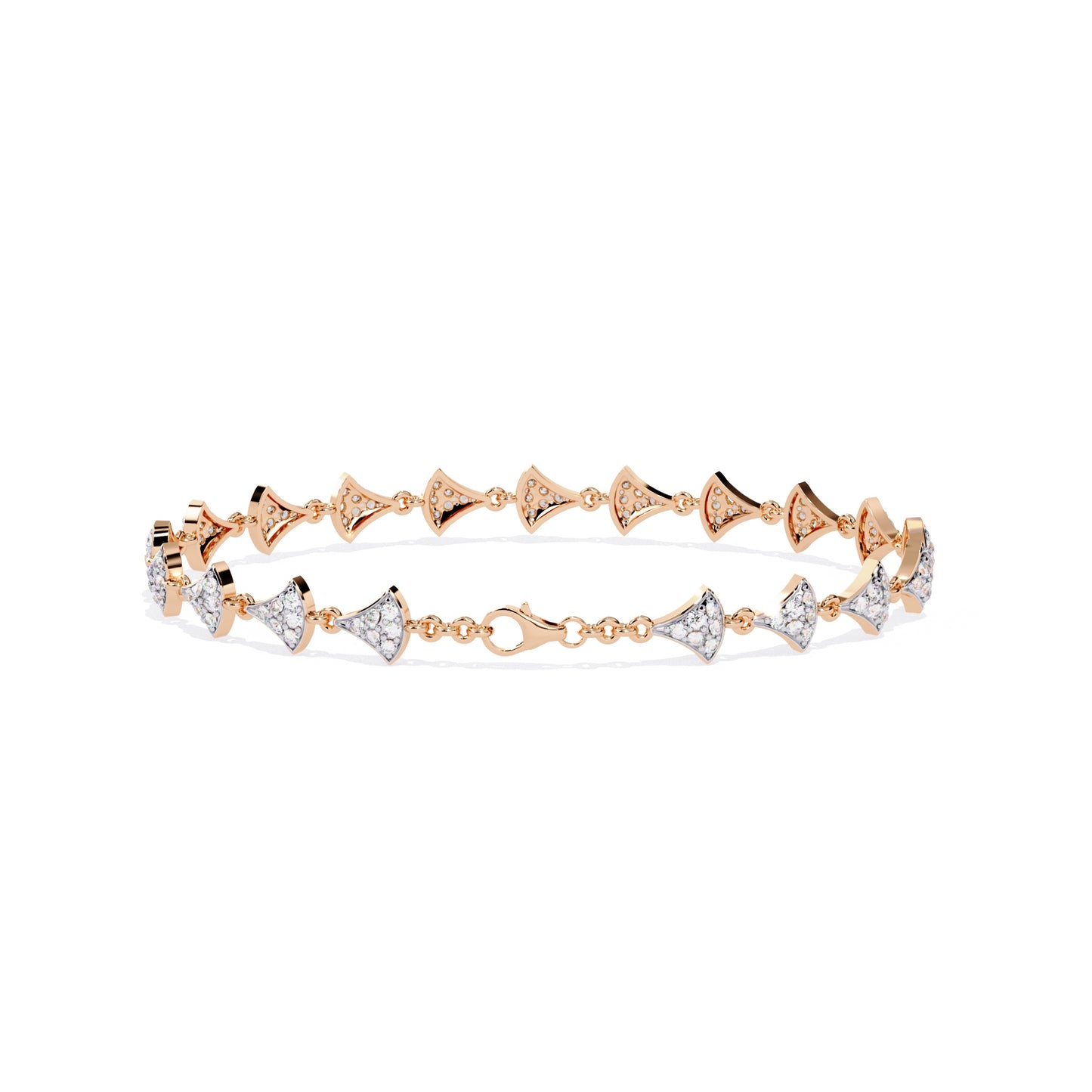 Glimmering Diamond Pavé Kite Bracelet