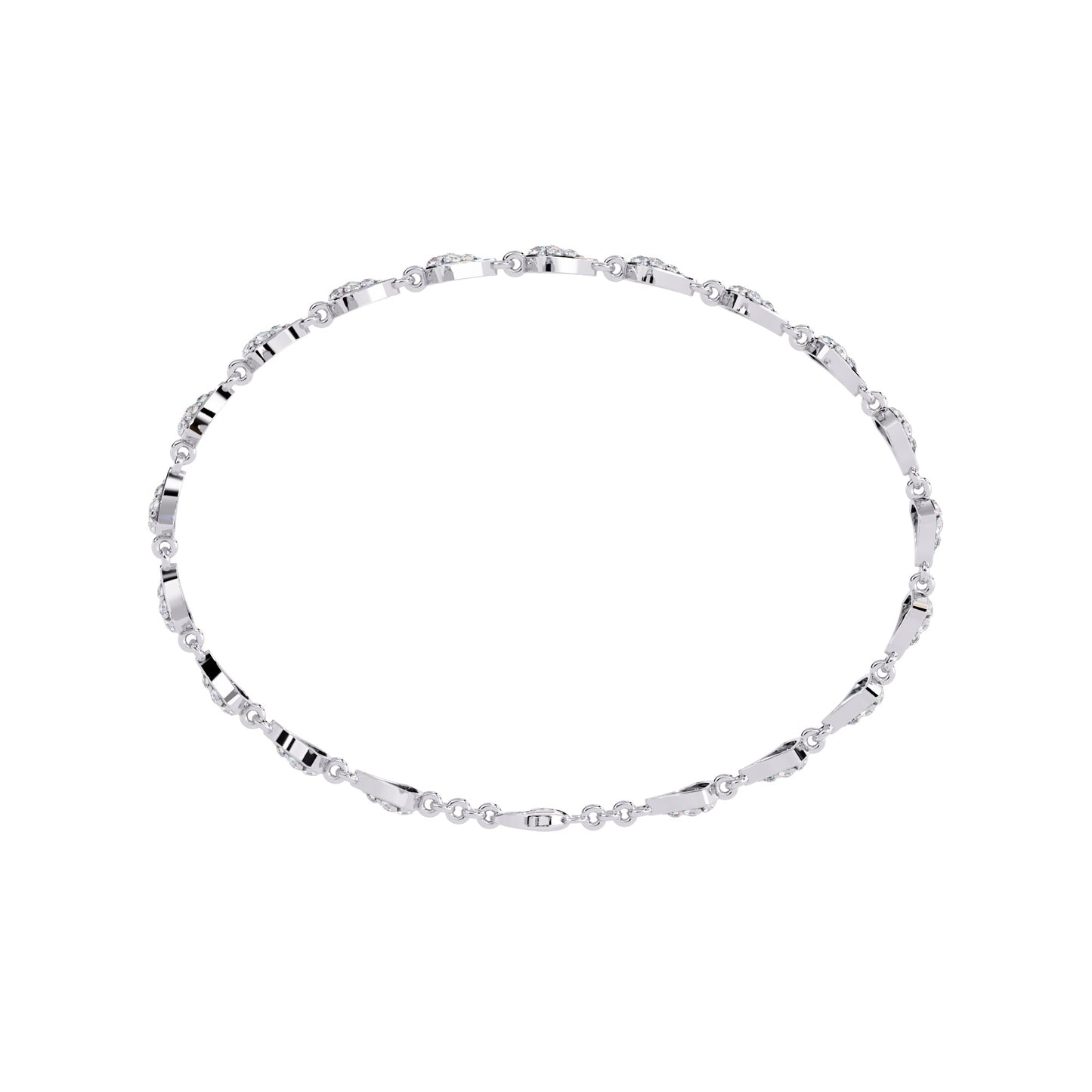 Glimmering Diamond Pavé Kite Bracelet