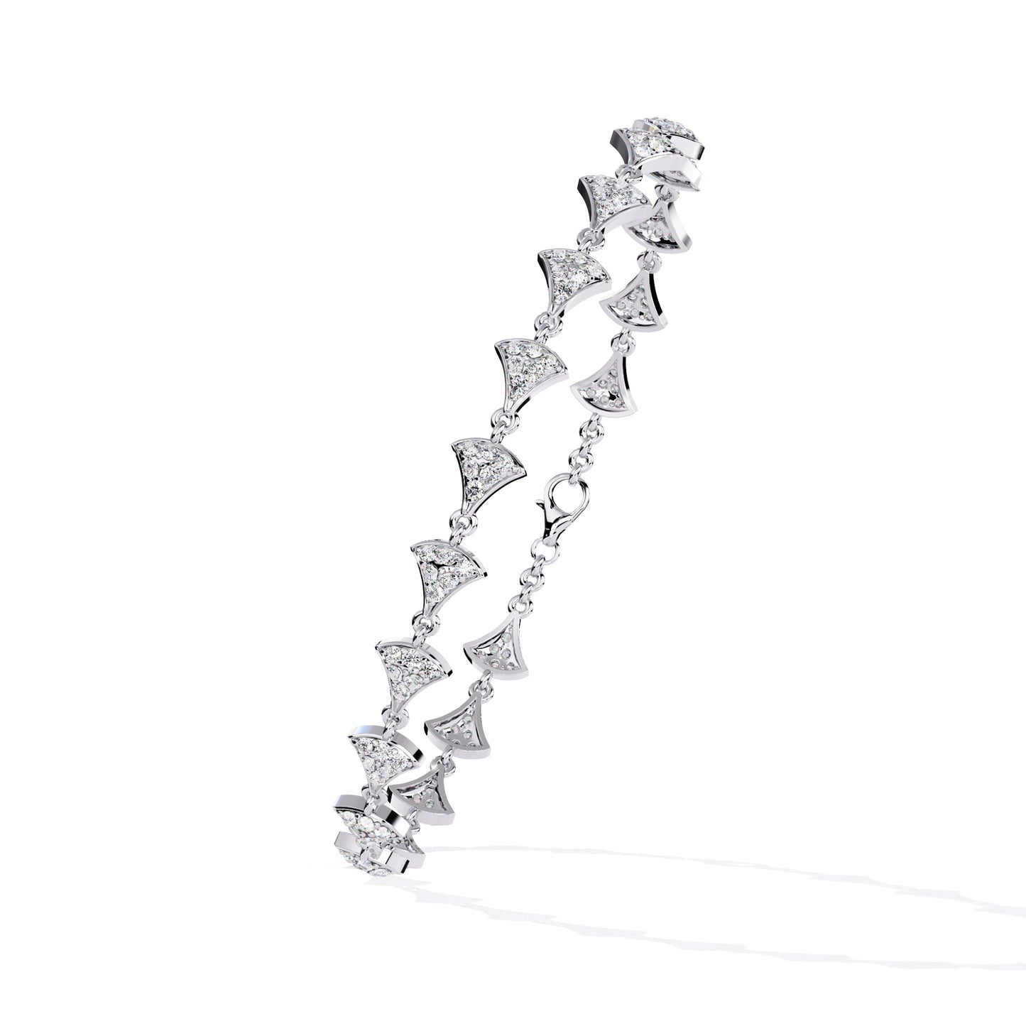 Glimmering Diamond Pavé Kite Bracelet