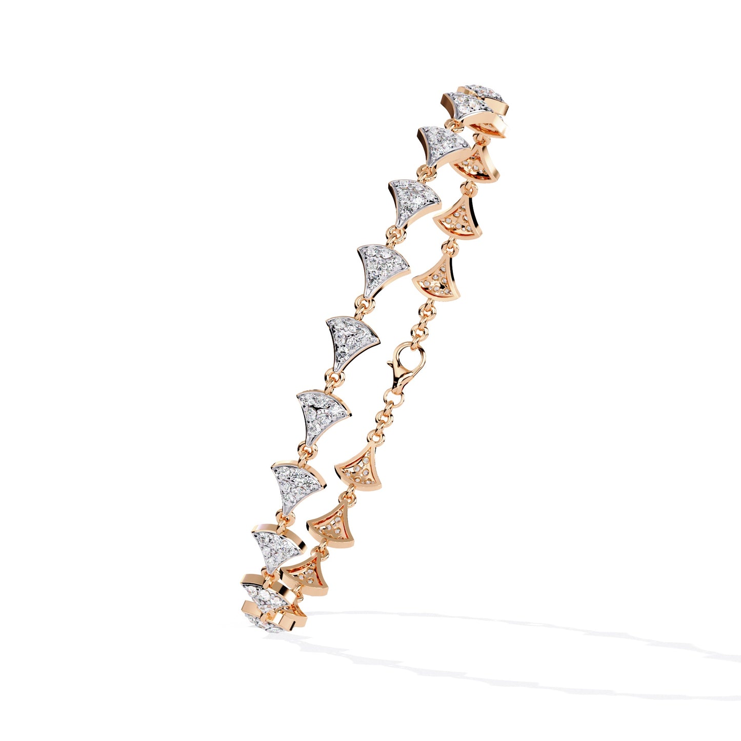 Glimmering Diamond Pavé Kite Bracelet