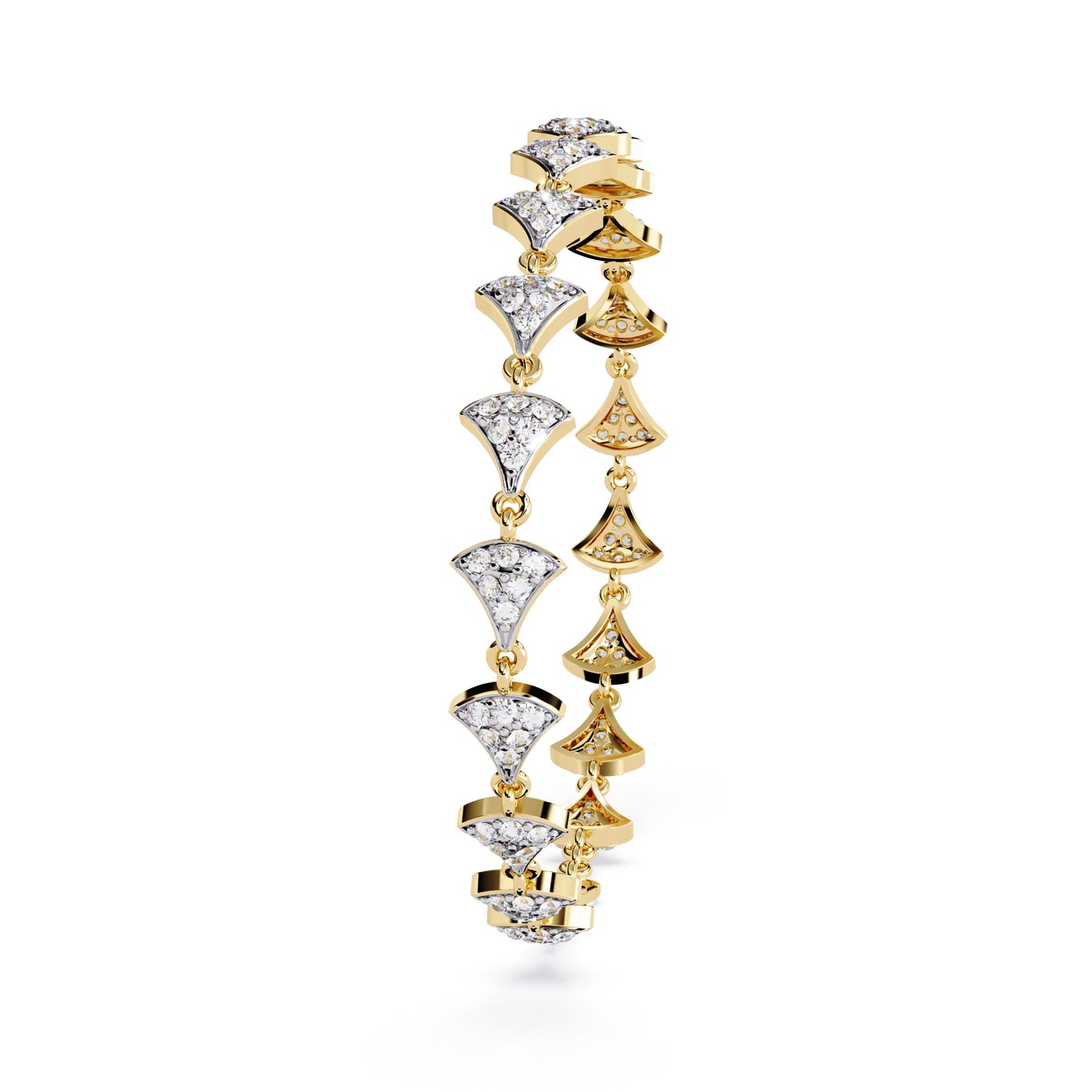 Glimmering Diamond Pavé Kite Bracelet