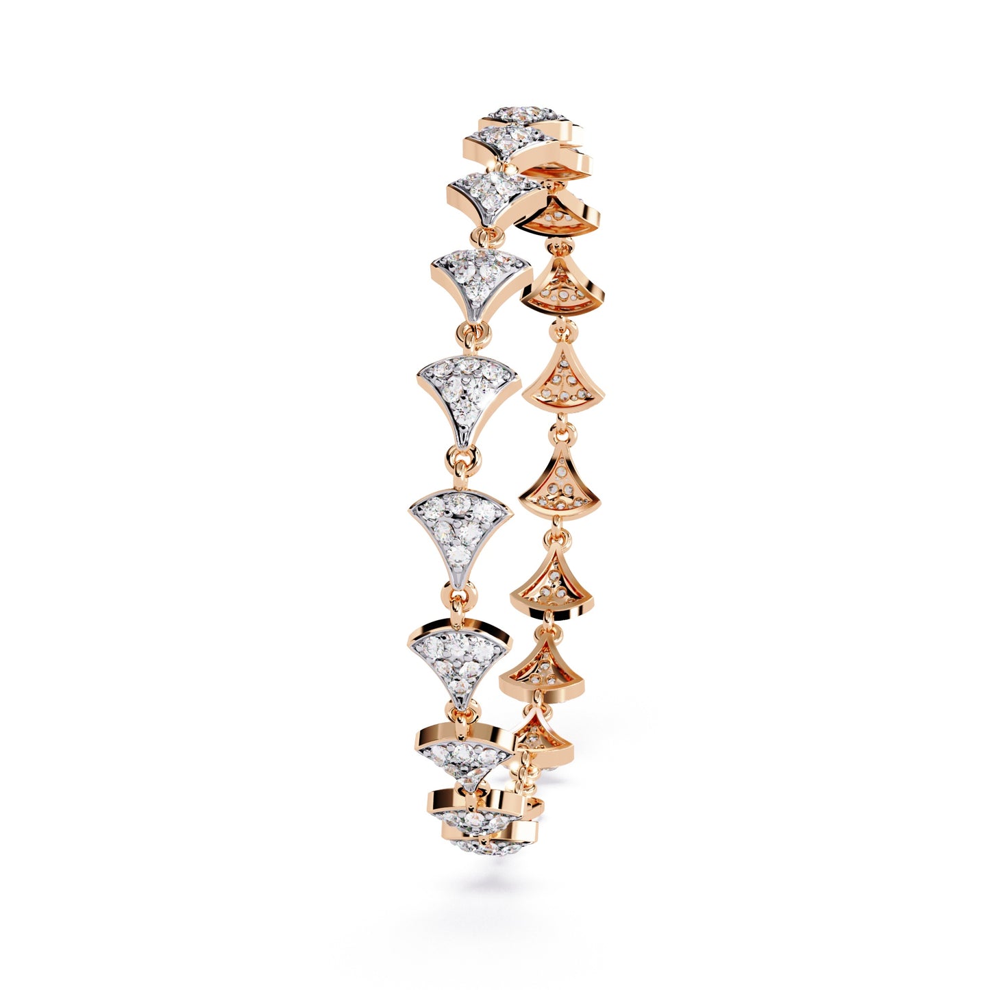 Glimmering Diamond Pavé Kite Bracelet