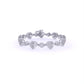 Heart Shape bracelet with ROUND cut Diamonds