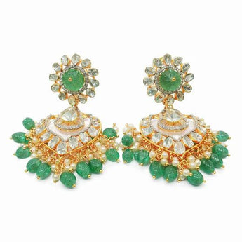 Victorian Polki Diamond Statement Earrings