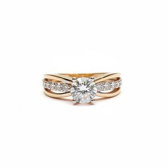 1.42 Carat Lab-Grown Diamond Gold Solitaire Ring