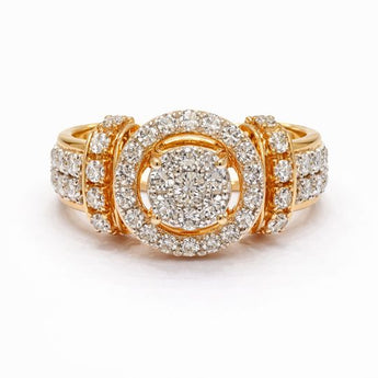 1.78 Carat Diamond Cocktail Ring featuring a Bold Cluster Design
