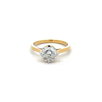 Elegant Round Solitaire Diamond Ring for Women