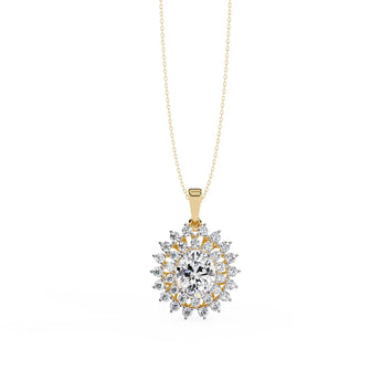 Celestial Sun Medallion Necklace Best lab grown diamond jewellery brand