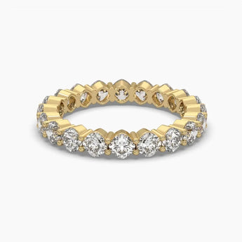 Buy Square Cushion Shape Diamond Eternity Ring from Ivana Jewels Best lab grown diamond jewellery brand