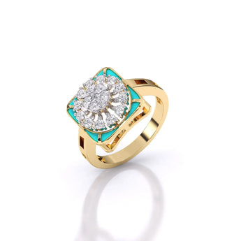 Buy Azure Embrace Diamond Engagement Ring from Ivana Jewels Best lab grown diamond jewellery brand