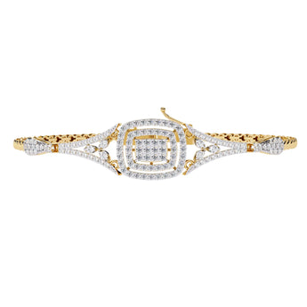 Buy Unique Floral Design Diamond Bracelet from Ivana Jewels Best lab grown diamond jewellery brand