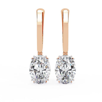 Buy Classic Crystal Diamond Dangler Earring from Ivana Jewels Best lab grown diamond jewellery brand