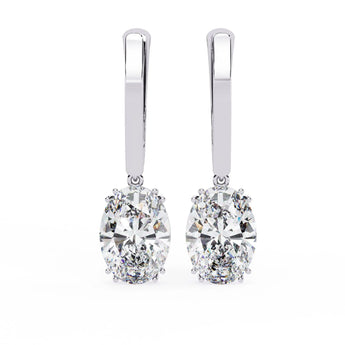 Buy Classic Crystal Diamond Dangler Earring from Ivana Jewels Best lab grown diamond jewellery brand