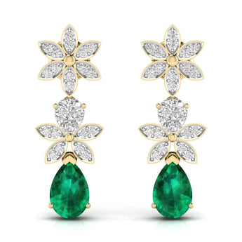 Buy Classy Diamond Dangler Earring from Ivana Jewels Best lab grown diamond jewellery brand
