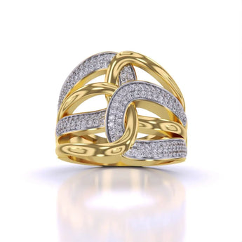 Buy Classy Cluster Diamond Cocktail Ring at Ivana Jewels Best lab grown diamond jewellery brand