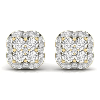 Buy Clover Style Diamond Stud Earring from Ivana Jewels Best lab grown diamond jewellery brand