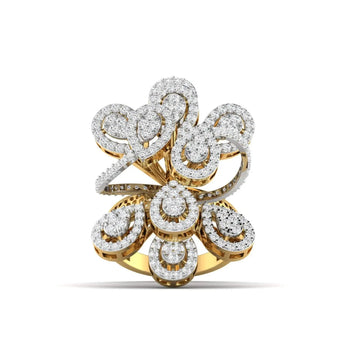 Buy Cluster Set Diamond Engagement Ring from Ivana Jewels Best lab grown diamond jewellery brand