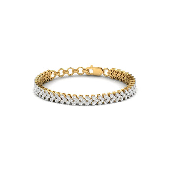 Clustered Diamond Chevron Tennis Bracelet Ivana Jewels Best lab grown diamond jewellery brand