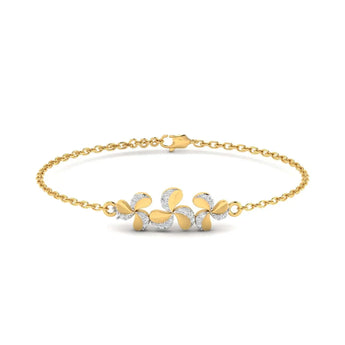 Clustered Flower Trio Diamond Band Best lab grown diamond jewellery brand