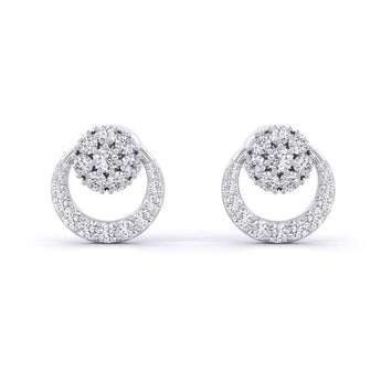 Buy Party Wear Gold Diamond Earring from Ivana Jewels Best lab grown diamond jewellery brand