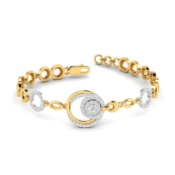 Gold Diamond Round Bracelet Best lab grown diamond jewellery brand