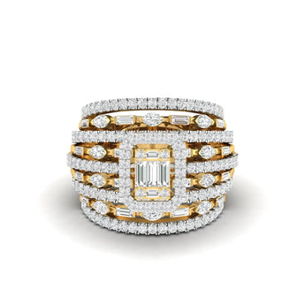 1.71 Ct Diamond Pave Cocktail Ring - Best Lab Grown Diamond.