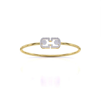 Buy Crystal Cuff Diamond Bracelet from Ivana Jewels Best lab grown diamond jewellery brand