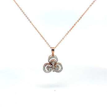 Buy Clover Diamond Pendant Online from Ivana Jewels Best lab grown diamond jewellery brand