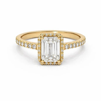 2.04 Carat Emerald Cut Lab-Grown Diamond Solitaire Ring