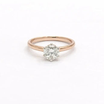 Round Cut 1.07 Carat Diamond Ring for Everyday Wear