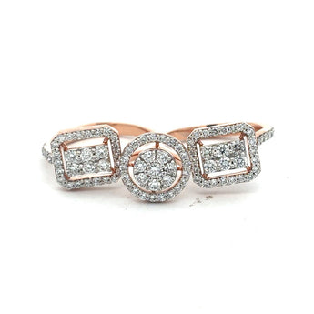 Multi-Shape Pave Diamond Cluster Ring
