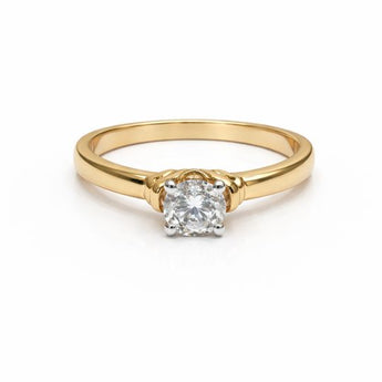 Minimalist Lab-Grown Diamond Solitaire Ring