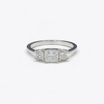 Magnificent 1.11ct Diamond Cut-Out Ring with Ornate Geometric Pave