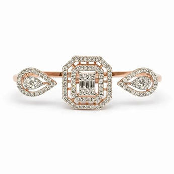 1.34 Carat Diamond Ring with Multi Shape Stone Layout in Gold