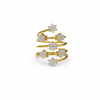 1 Carat Round Brilliant Diamond Double Band Ring