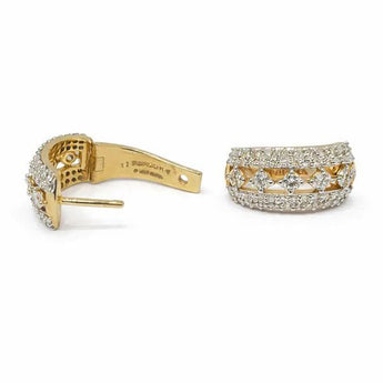 Pavé Diamond Huggie Hoop Earrings