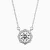 1.3 Carat Centre Solitaire Round Diamond Halo Pendant