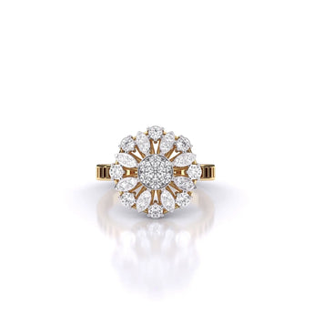 Buy Daily Radiance Floral Diamond Engagement Ring from Ivana Jewels Best lab grown diamond jewellery brand