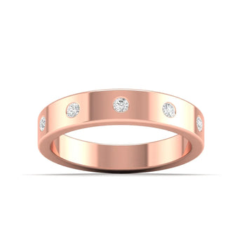 0.21 Ct Dainty Diamond Gold Band Best lab grown diamond jewellery brand
